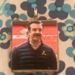 Ted Lasso photo scrabble tile necklace pendant